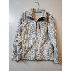 Made For Life Womens Sz Small NWT Gray Zip Up Faux Fur Jacket w Pockets